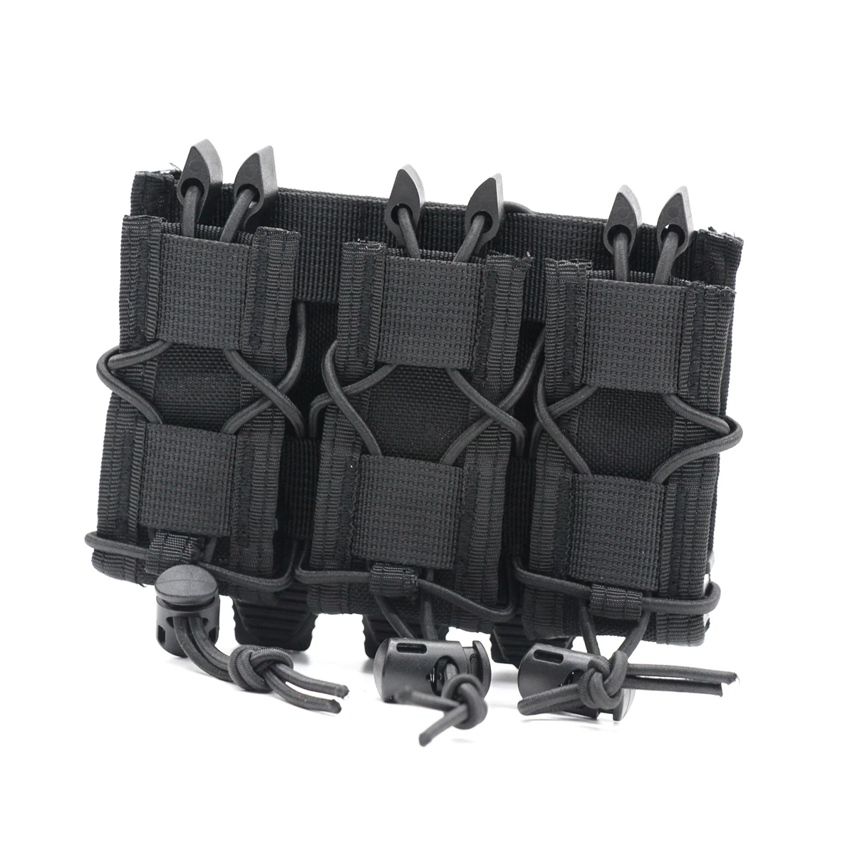 Bolsa táctica para revistas Triple de 9mm, bolsa para navaja al aire libre, bolsa para linterna, caza, chaleco Molle individual, funda para revistas para CS - imagen 3