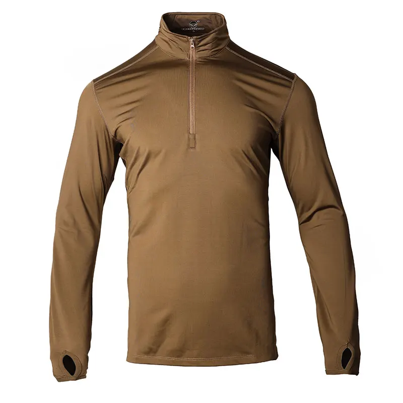 Emersongear versión con cremallera, ropa interior térmica transpirable y cálida para invierno, caza, Camping, ciclismo, senderismo, combate, terciopelo de nailon CB