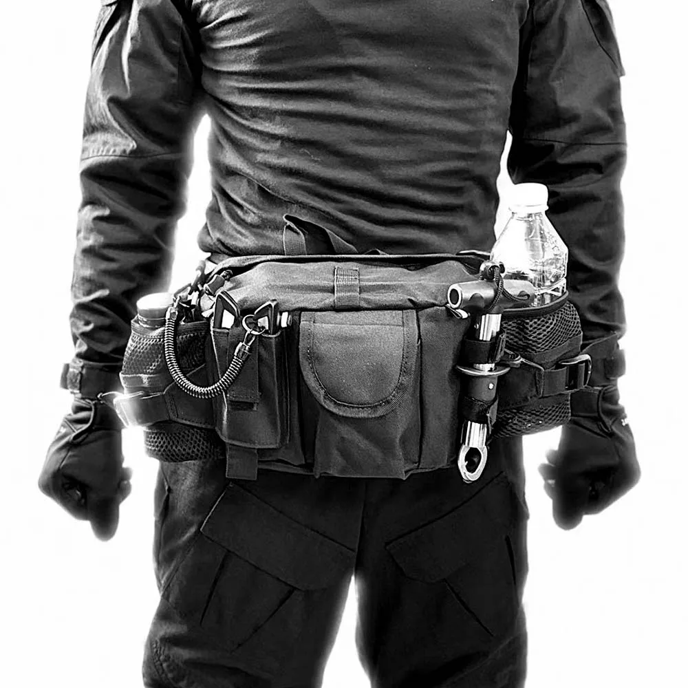 Riñonera multifuncional táctica para exteriores, escalada de montaña, viajes, turismo, ciclismo, deportes, riñonera con señuelo impermeable - imagen 4