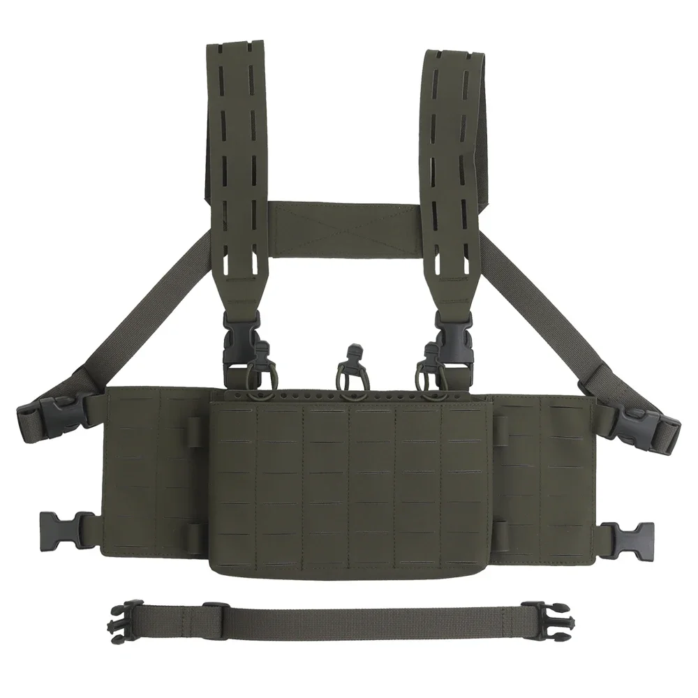 Plataforma de pecho táctica V1, bolsa para revistas integrada 556, chaleco de entrenamiento de combate de caza MOLLE, equipo Modular de liberación rápida CS Match Wargame - imagen 2