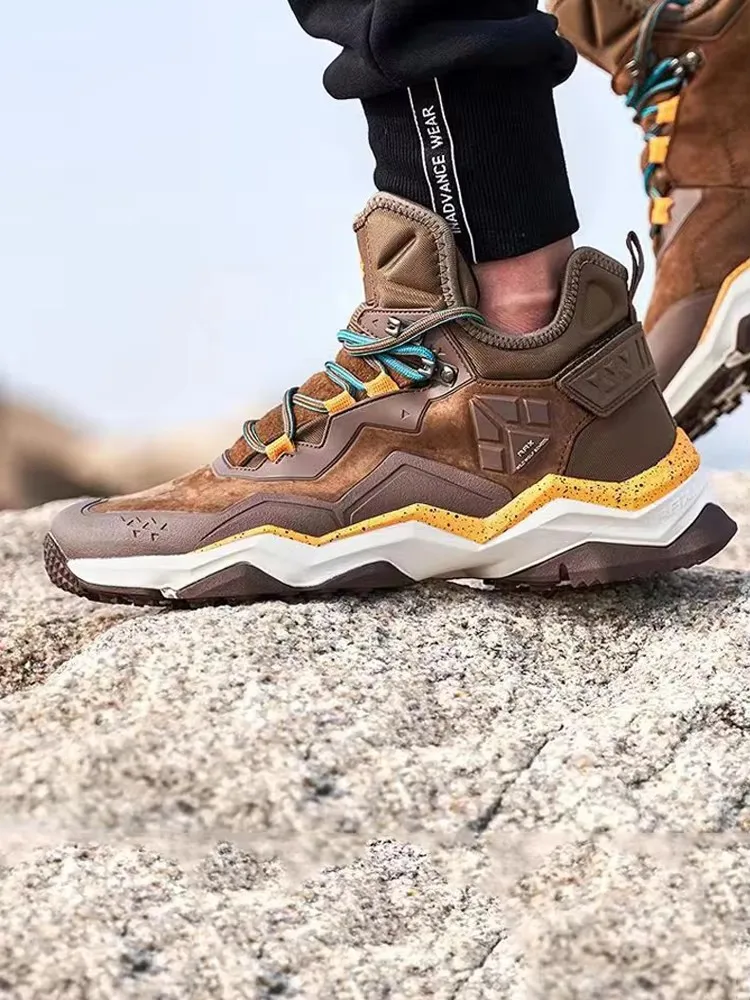 Rax Botas de senderismo para hombre, zapatos deportivos impermeables para exteriores, zapatillas de montaña tobilleras de invierno, botas de caza, zapatos de trekking, botas para mujer - imagen 2