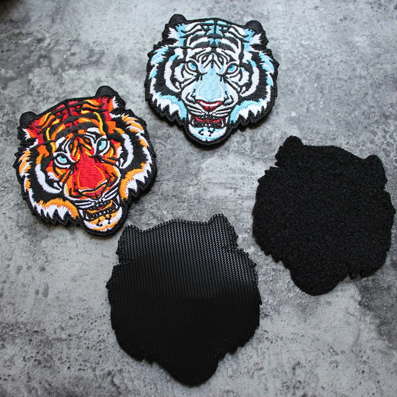 Parche bordado de tigre del zodiaco chino, brazalete táctico de Animal fuerte, insignia de año Natal, accesorio de ropa - imagen 4
