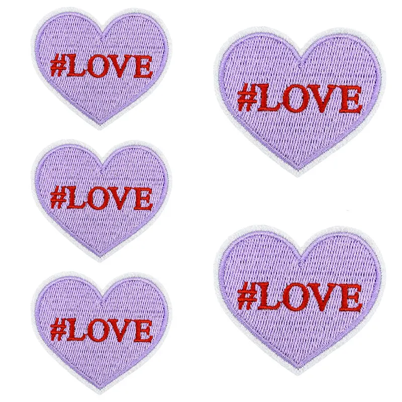 Parche termoadhesivo corazón amor – Para planchar en ropa y mochila - imagen 3