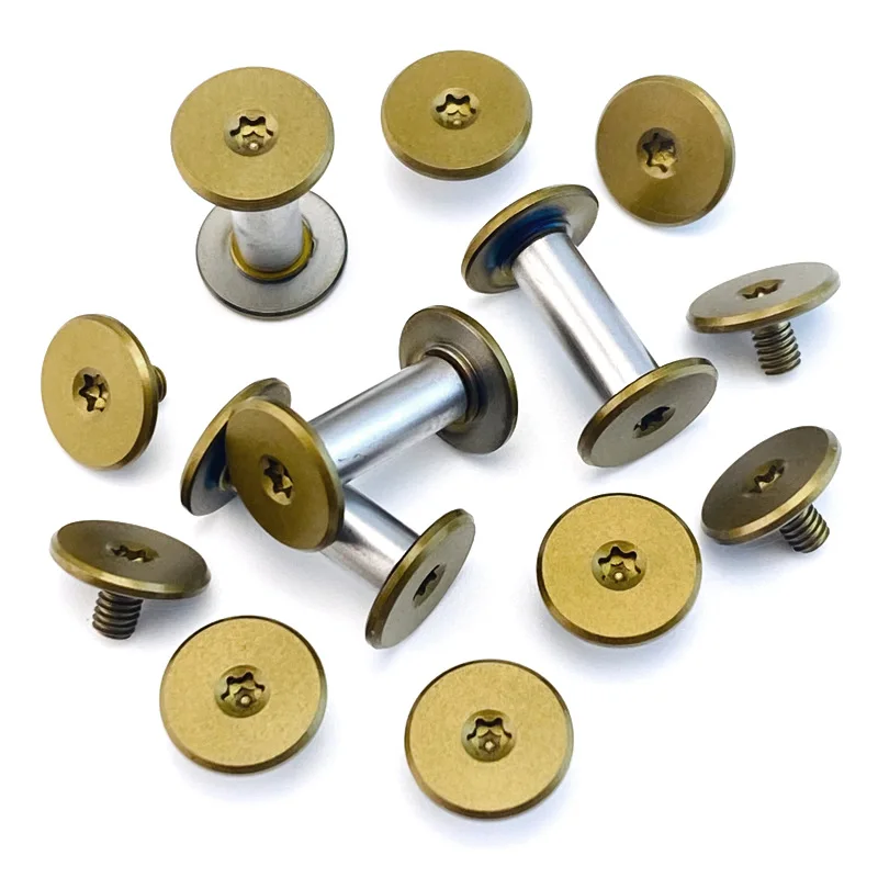 Tornillos Torx T8 M2.5 acero inoxidable 416 para mango de cuchillo