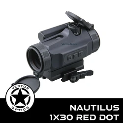 Mira Red Dot Vector Optics Nautilus 1x30 | Brillo Automático & Campo de Visión 30mm | Punto 3 MOA | Montaje Rápido
