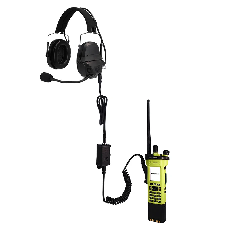 Para FCS-TACTICAL AMP auriculares tácticos V20 V60 PTT conectar Cable adaptador conector estándar KN6 a BAOFENG KENWOOD TYT - imagen 2