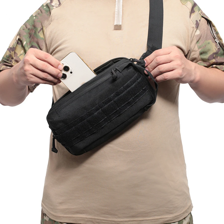 Bolsa para teléfono móvil de ocio diario, riñonera táctica para hombre, bolsas de pecho deportivas para correr, bolsa de mensajero para escalada al aire libre, organizador de ciclismo - imagen 2