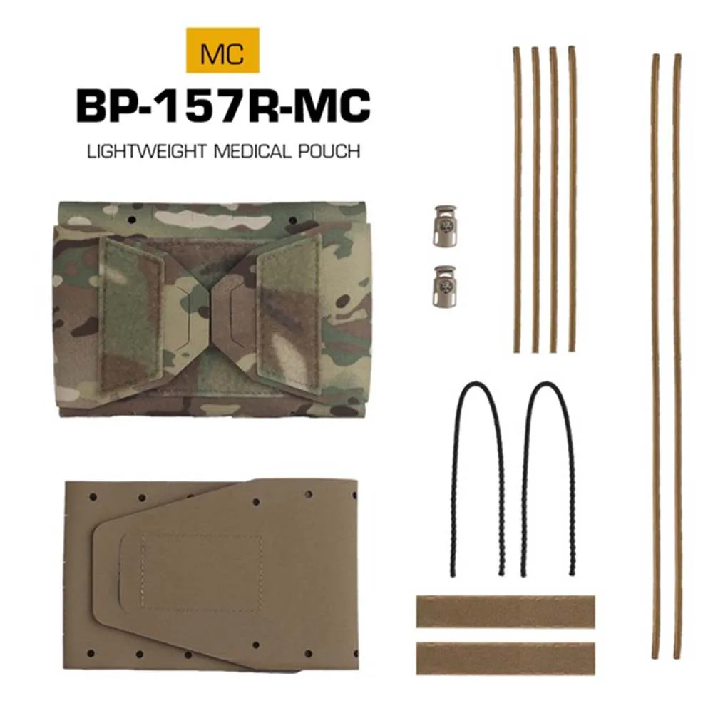 Bolsa médica ligera MOLLE de cintura táctica, botiquín de primeros auxilios, diseño dividido, bolsa de almacenamiento de herramientas de emergencia para supervivencia y caza al aire libre - imagen 5