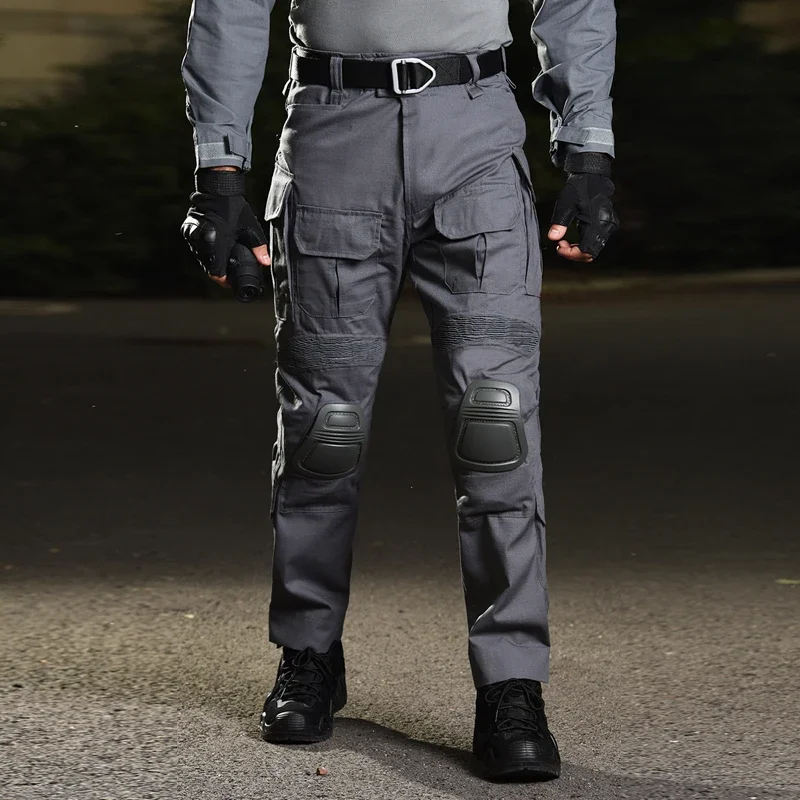 HAN WILD G3 pantalones de combate con rodilleras pantalones tácticos Airsoft camuflaje algodón senderismo Softair ropa de Camping pantalones de escalada - imagen 4