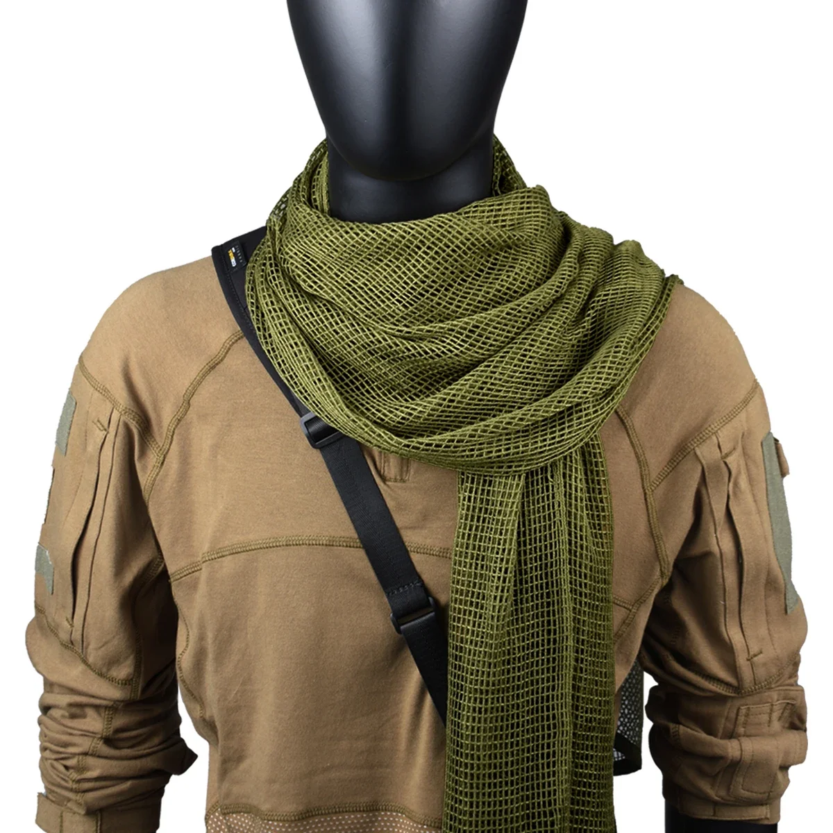 Pañuelo camuflaje malla transpirable velo facial para deportes - imagen 5