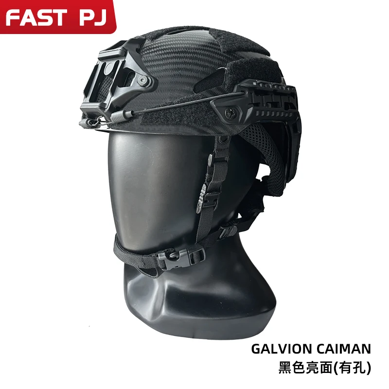 Casco táctico Caiman Airsoft fibra de carbono ligero transpirable entrenamiento rescate al aire libre Paintball tiro CS equipo - imagen 5