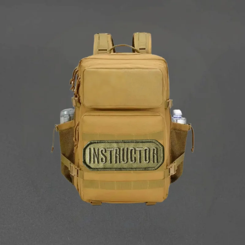 Parche bordado táctico INSTRUCTOR con velcro para chaleco y mochila