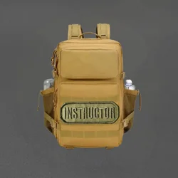 Parche bordado táctico INSTRUCTOR con velcro para chaleco y mochila