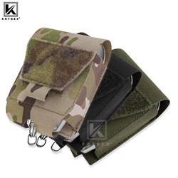 KRYDEX-bolsa táctica para esposas, estuche de cintura de perfil bajo, aplicación de la ley, caza al aire libre, cinturón MOLLE para chaleco con cinturón Molle