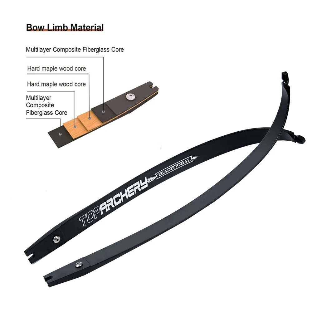 Tiro con Arco recurvo ILF de 62 pulgadas, aleación de aluminio 210FPS, elevador de 19 pulgadas, arco de despegue competitivo, accesorios para deportes al aire libre, 25-60 libras - imagen 4