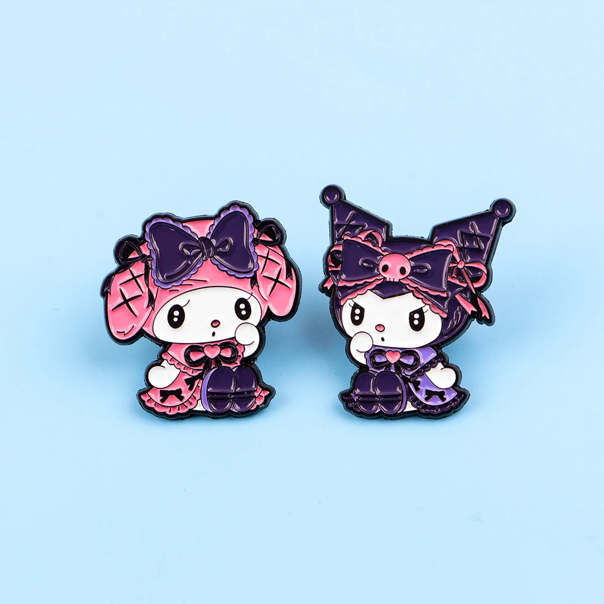Pin esmaltado de dibujos animados para niñas, Pin de solapa, conjunto de broche de Anime Kawaii, decoración de ropa, alfileres de Metal, mochila, sombrero, insignia, accesorios, 5 uds. - imagen 3