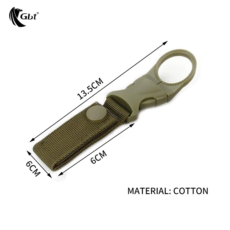 EDC gancho militar de malla de nailon para exteriores, Clip para botella de agua, gancho de Ountaineering, cinturón, mochila, colgador, Gadget de campamento - imagen 3