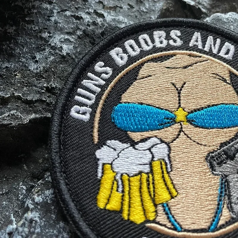 Parches bordados de belleza de arma de cerveza para ropa, insignia de moral táctica, equipo al aire libre, pegatinas de decoración de mochila - imagen 2