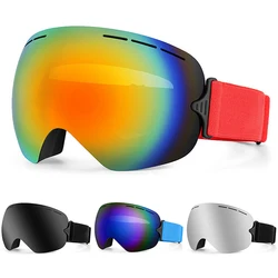 JSJM 2024 gafas de esquí de doble capa antivaho gafas de esquí grandes hombres mujeres invierno al aire libre protección a prueba de viento gafas de esquí Snowboard
