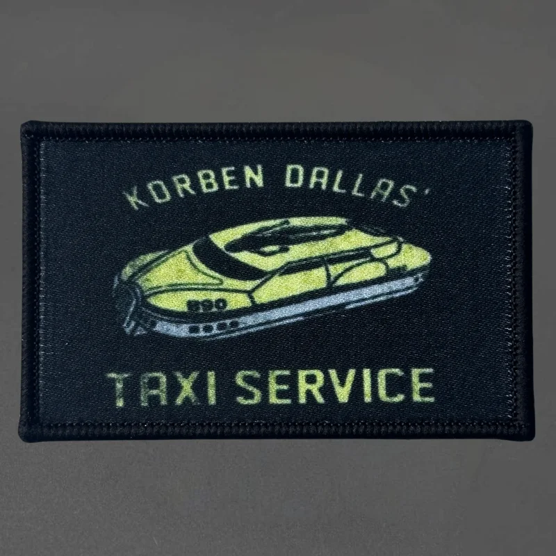 Parche de impresión para servicio de Taxi, chaleco táctico, insignia de moral con gancho y bucle, pegatinas decorativas para mochila, parches para brazalete para ropa