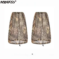 Cubierta de sombrero de pesca de caza de camuflaje biónico de árbol, cubierta fina, ligera, transpirable, antimosquitos, escalada, apicultor