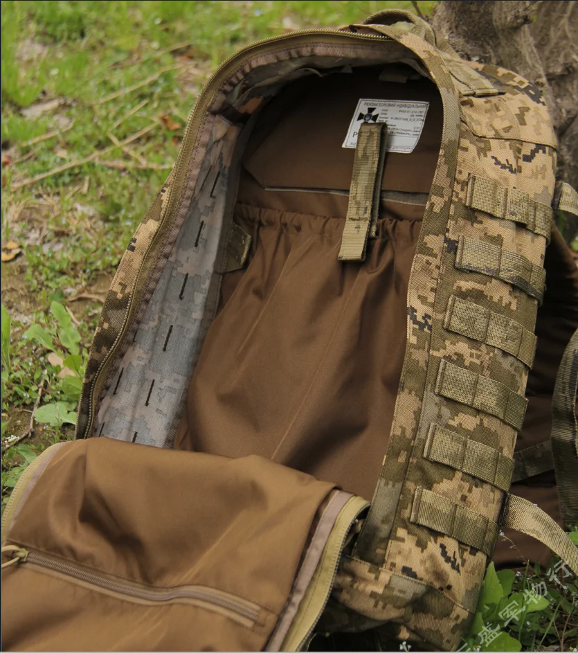 Mochila táctica de asalto multifuncional, 1000D, para caza al aire libre, Ucrania, Color MM-14, 35L - imagen 5