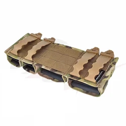 Chaleco táctico cazador con cuatro bolsas para cargadores 9mm