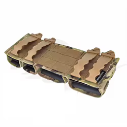 Chaleco táctico cazador con cuatro bolsas para cargadores 9mm