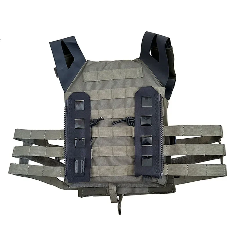 1 par de chaleco táctico FCSK3.0 para exteriores MOLLE Panel trasero adaptador de cremallera conexión Kit de accesorios de cremallera - imagen 5