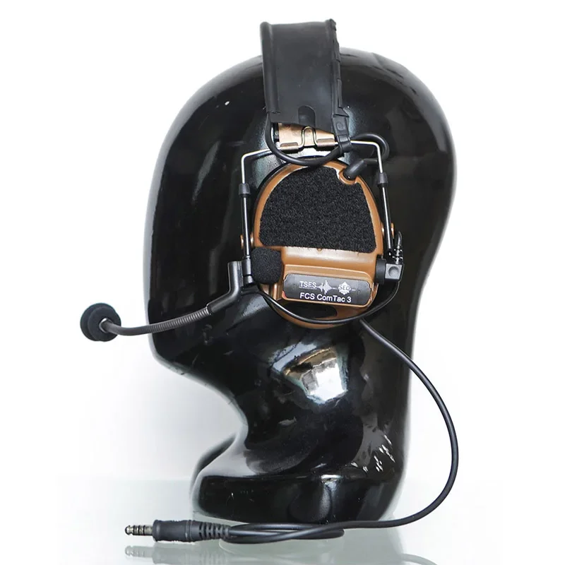 1 par de pegatinas tácticas COMTAC3 con gancho y bucle para auriculares, pegatinas de protección decorativas para auriculares - imagen 4