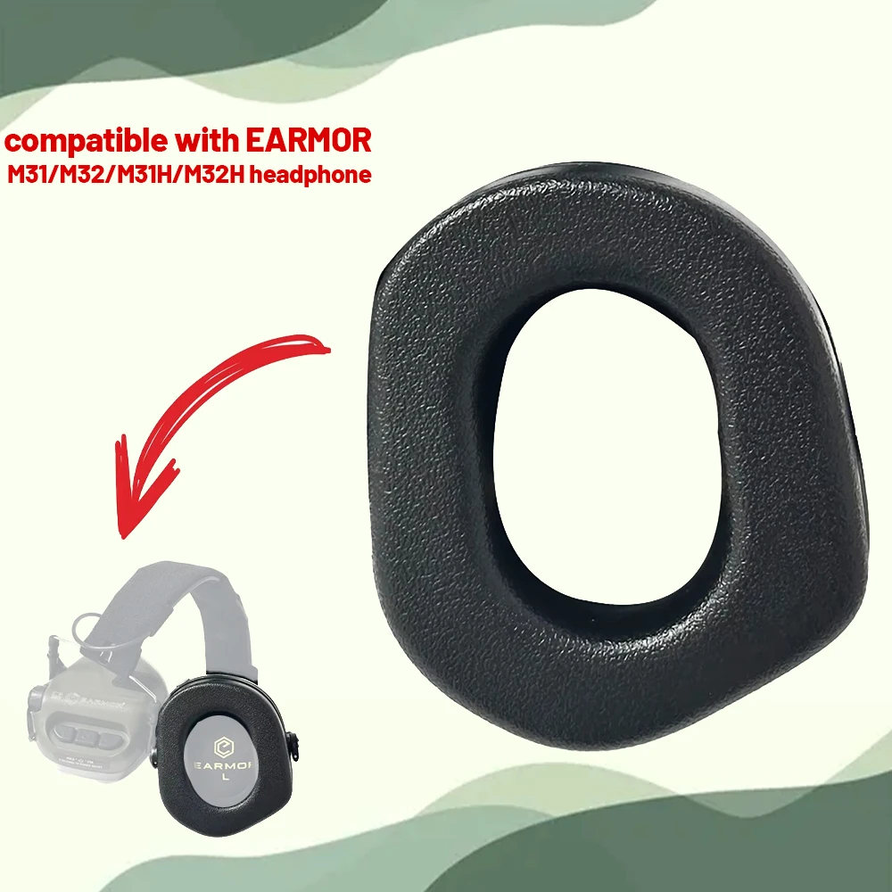 Par de almohadillas tácticas para auriculares EARMOR-S03, almohadillas de silicona para auriculares, accesorios para auriculares, adecuadas para M31, M32, M31H, M32H - imagen 4