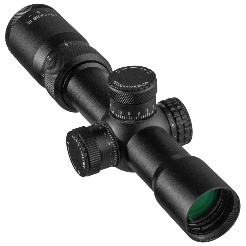 Mira telescópica IR 1,5-8X28, telémetro de alambre para Rifle de aire de caza, retícula de punto Mil, mira óptica táctica impermeable - imagen 5