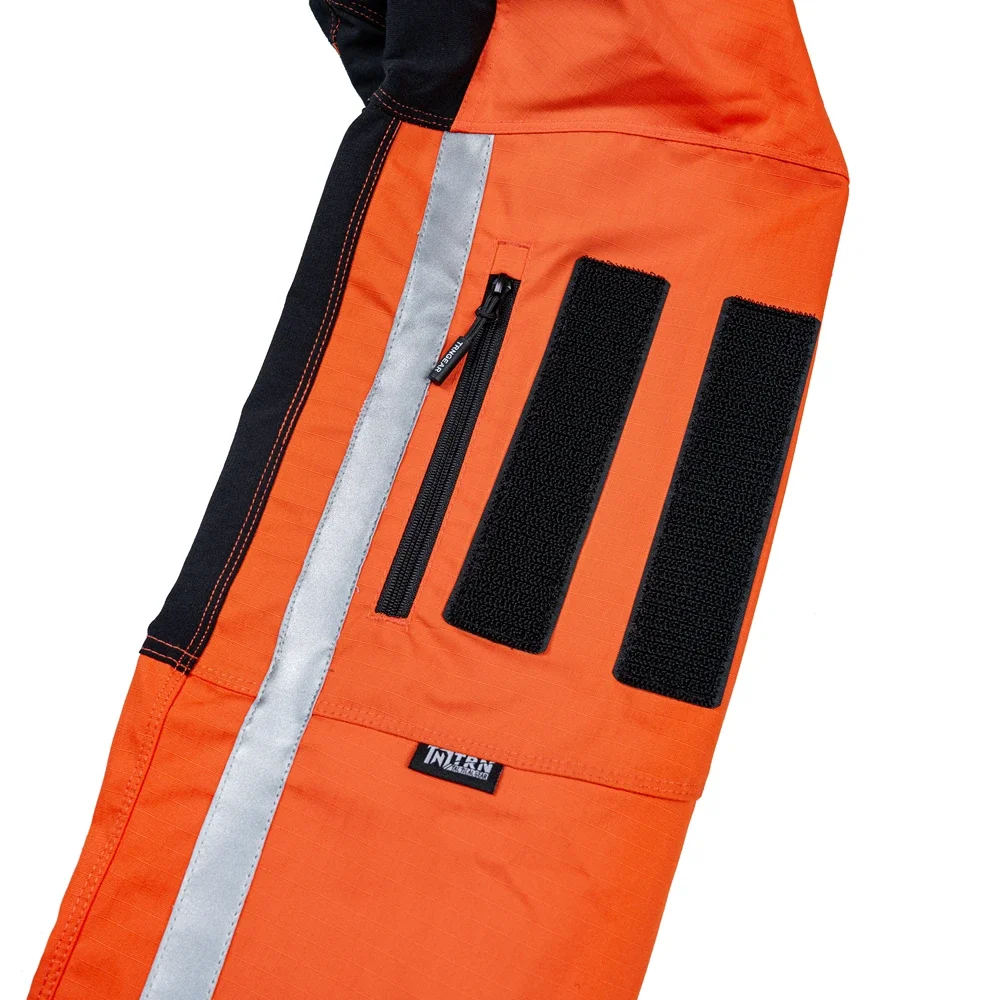 Uniforme de entrenamiento táctico naranja/amarillo, camisa de Instructor de combate, tira reflectante, equipo de rescate, caza, traje transpirable de manga larga - imagen 5