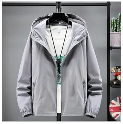 Chaquetas con capucha de protección solar de verano, chaquetas finas, ligeras y transpirables para parejas, chaquetas resistentes al desgaste a prueba de viento para ciclismo y acampada