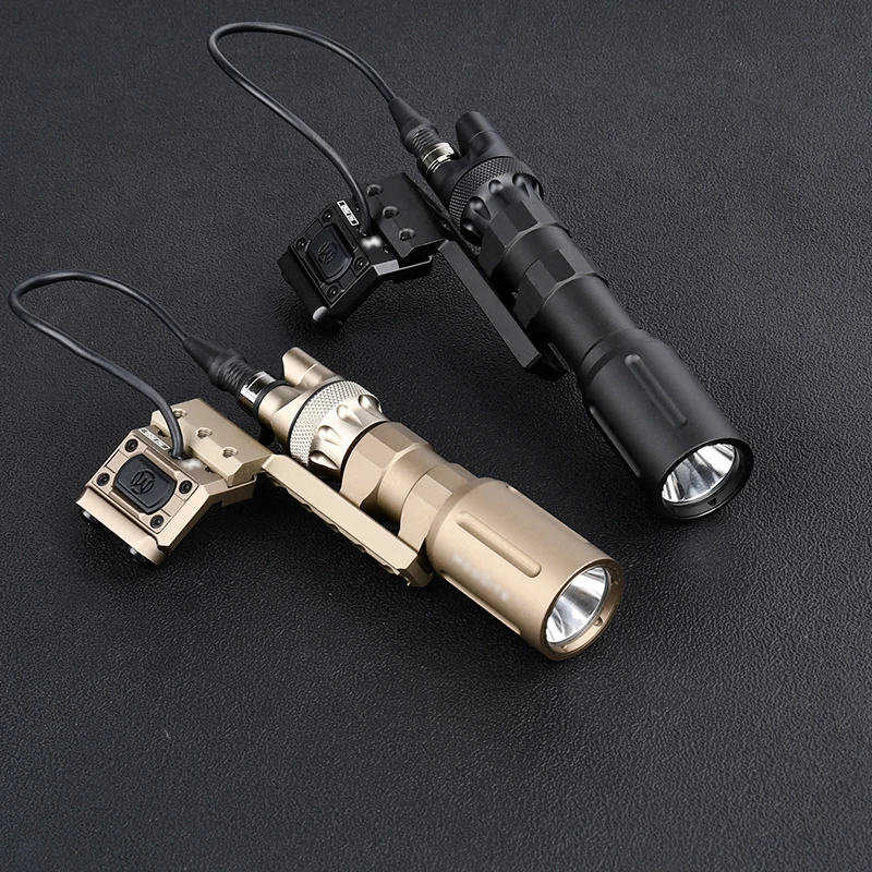 Kit de caza WADSN Linterna Scout PLH-V2 con logotipo original, base de extensión desviada a la izquierda/derecha, botón de modificación metálico e interruptor de cola - imagen 5