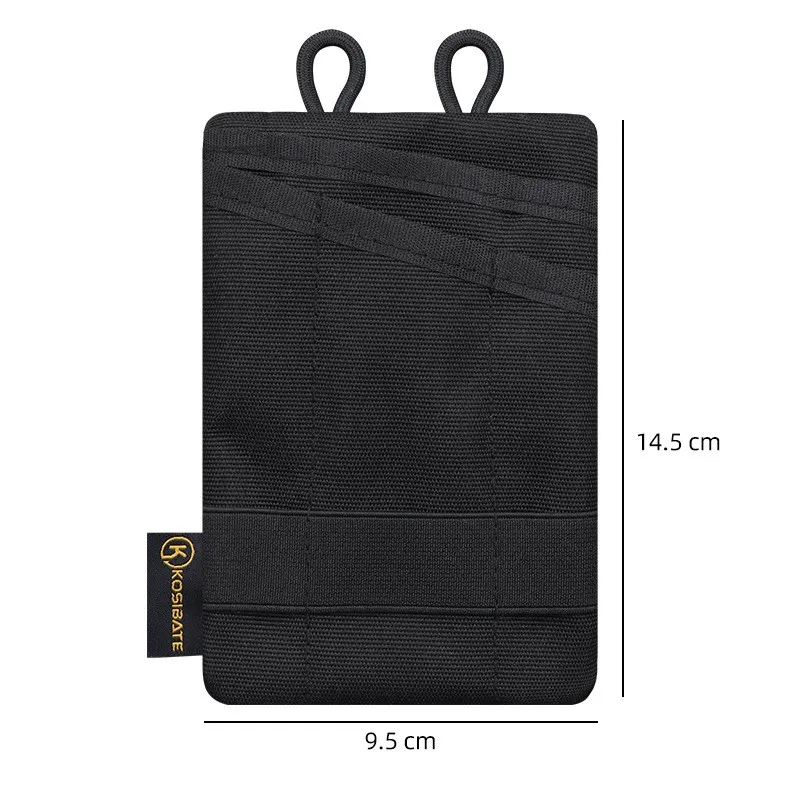 Bolsa de herramientas portátil para exteriores, bolsa de almacenamiento multifuncional, cuchillo táctico, bolígrafo, plegable, Clip para tarjeta de crédito, BILLETERA, bolsa colgante para la cintura - imagen 3