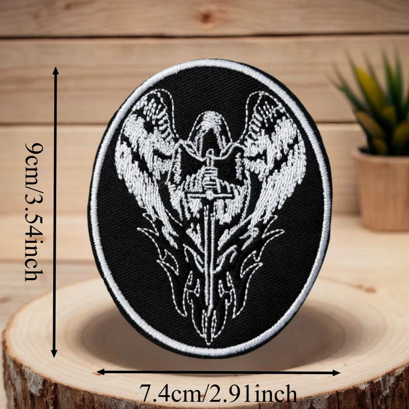 Parche con estampado de Ángel militar Chevron, chaleco táctico, sombreros con gancho y bucle, insignia de moral, pegatinas para mochila, parches para brazalete para ropa - imagen 3