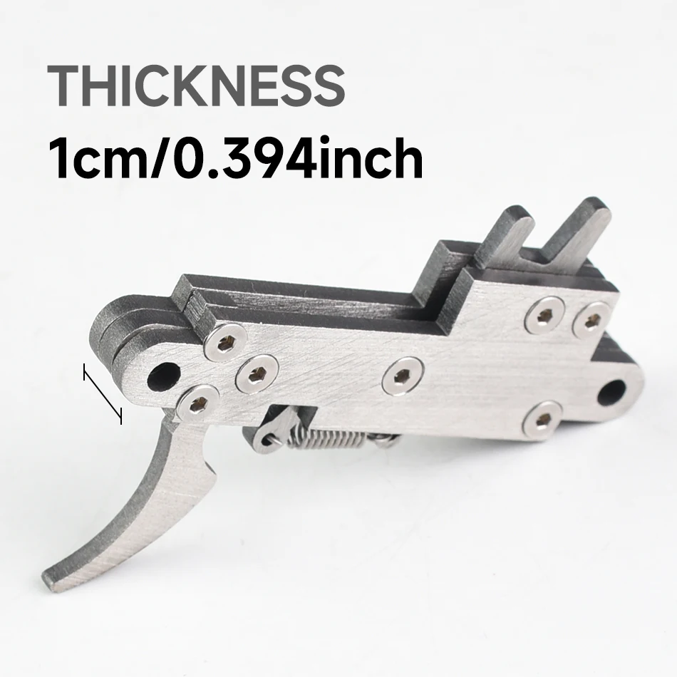 1 conjunto de gatillo de ballesta de acero inoxidable, dispositivo de liberación de cuerda de arco de 60 libras, piezas de repuesto de ballesta, accesorios de caza - imagen 4