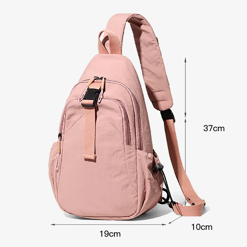 Bolsa de pecho para viajes al aire libre, Camping, senderismo, para hombres y mujeres, deportes, senderismo, ciclismo, escalada, bandolera, bolsas de almacenamiento multicapa - imagen 5