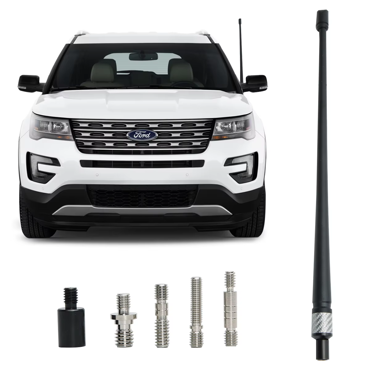 ABBREE AR-162 Antena flexible FM AM alta ganancia para Jeep Wrangler - imagen 5
