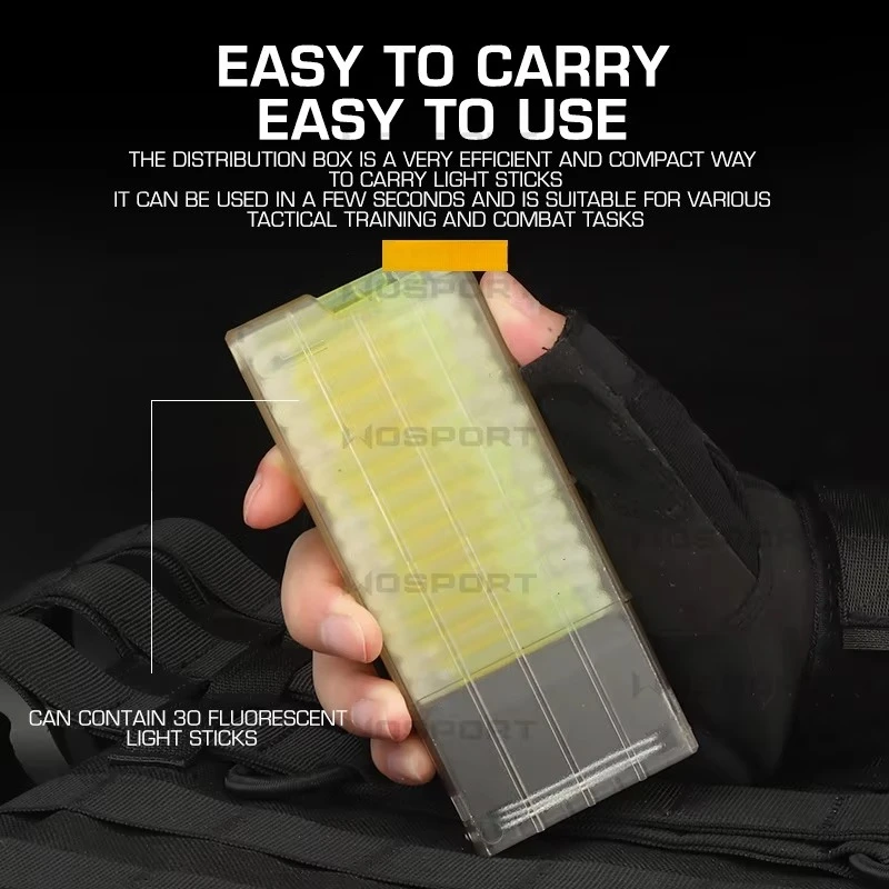 Dispensador de luz de marcado táctico, etiqueta fluorescente montada en cinturón, barras de señal de iluminación brillantes, bolsa elástica, accesorios de caza - imagen 5