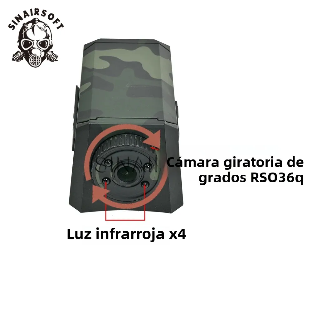 Casco táctico para deportes al aire libre, cámara de 1080P para caza, Airsoft CS, juego de guerra, cámara para deportes de ciclismo, accesorios de película Cosplay - imagen 5