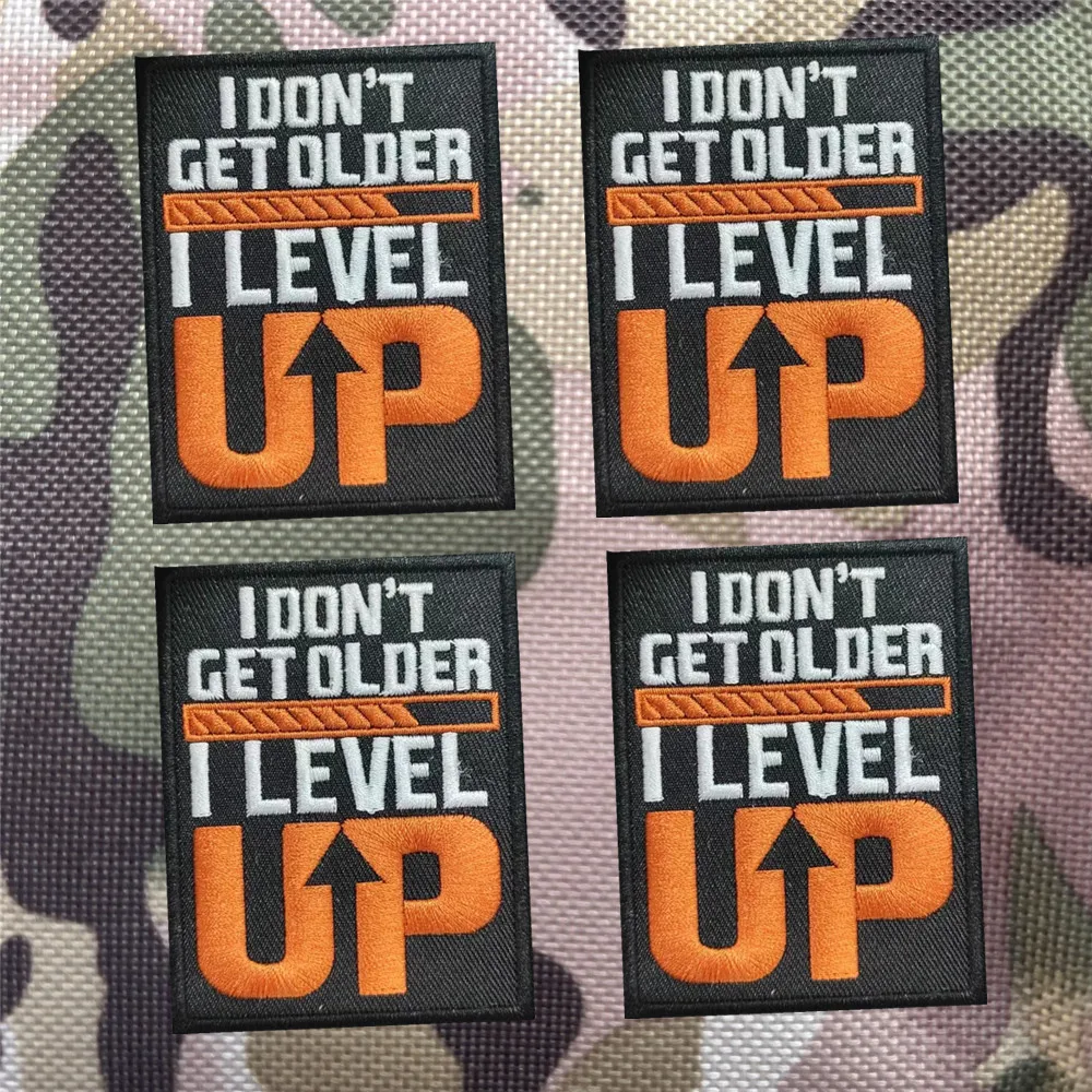 No me obtienes más mayores, LEVEL UP HANDSOME BOY, parches bordados, parche mágico para ropa, gancho y anillo, costura de ropa bordada - imagen 3