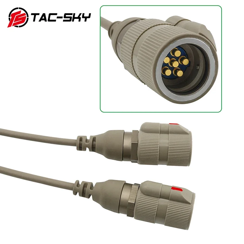 Un conector de cable de marca TAC-SKY