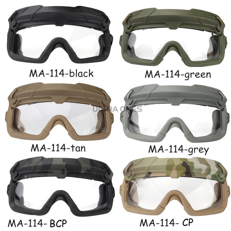 Gafas tácticas para casco rápido CS Airsoft a prueba de viento - imagen 3