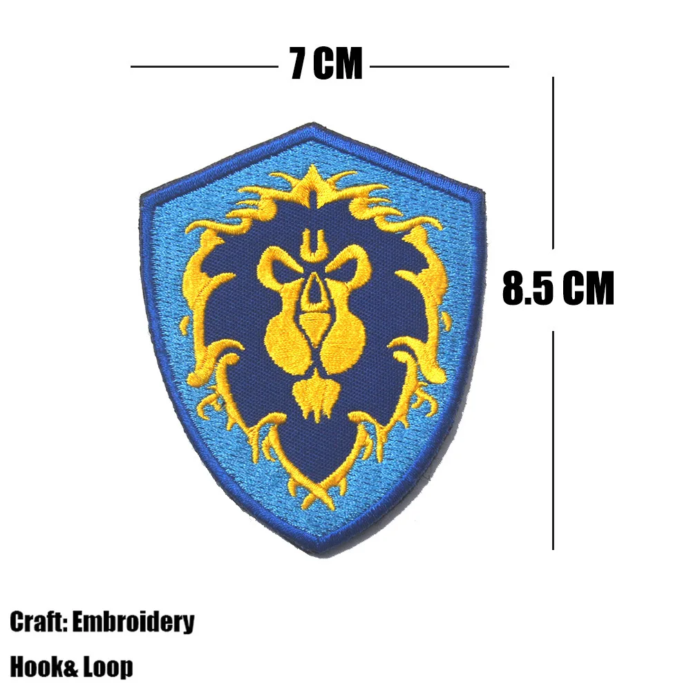 Parche táctico bordado león tribal con velcro gancho y bucle - imagen 2
