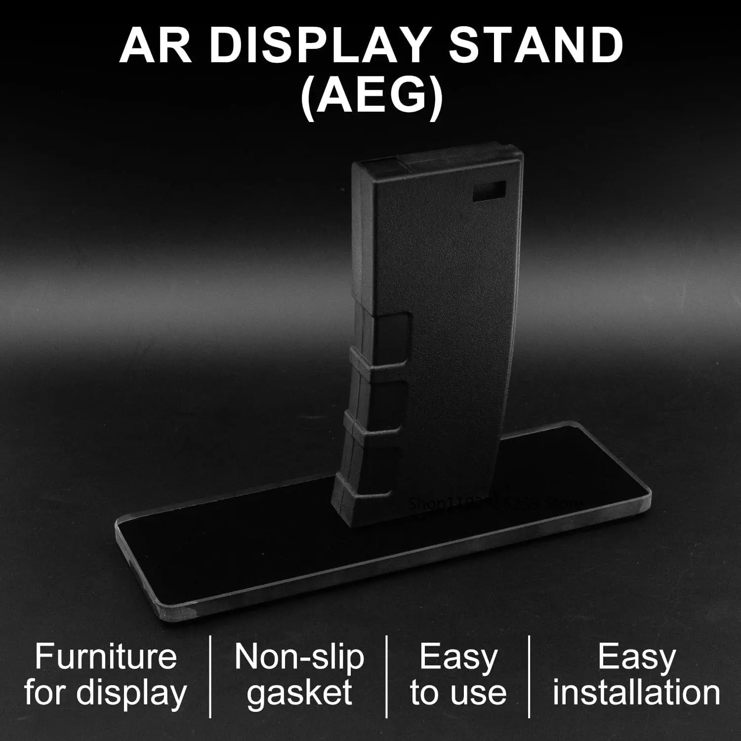 Soporte de exhibición y mantenimiento AR (AEG) para M4 AR15 con liberación rápida y almohadillas antideslizantes con base de vidrio para accesorios Airsoft de caza - imagen 2