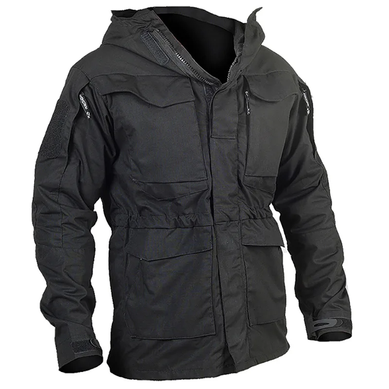 Gabardina táctica M65 para hombre, chaqueta transpirable impermeable para exteriores, traje de asalto de longitud media, primavera y otoño - imagen 5