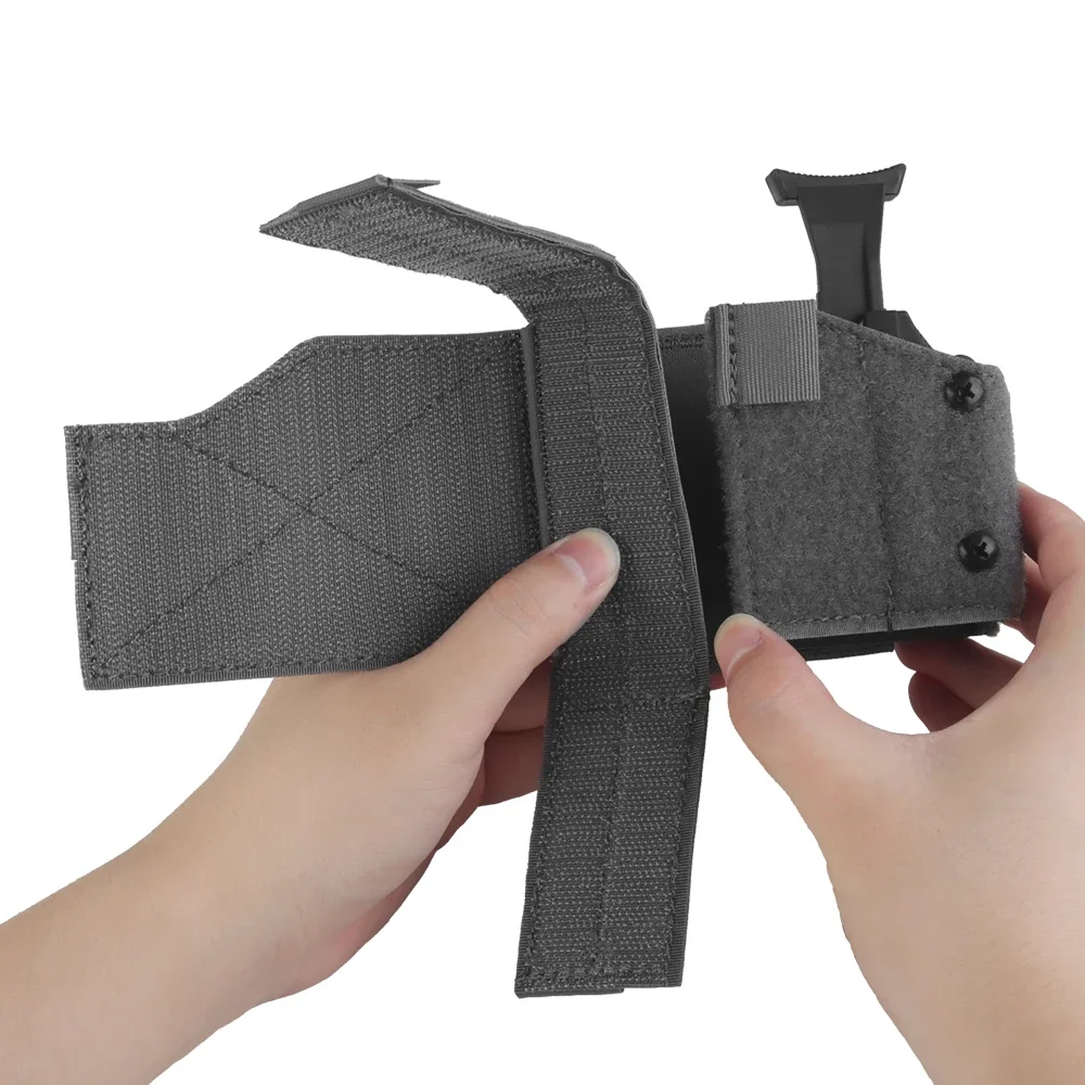 Funda táctica Universal para mano izquierda Molle, cinturón de liberación rápida, funda de pistola para GL SIG H & K CZ S & W 1911, funda para pistola - imagen 5