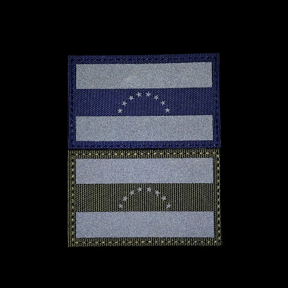Venezuela IR bandera reflectante pegatina mágica parche de tela bordado parches militares para ropa insignias bordadas con gancho y bucle - imagen 3